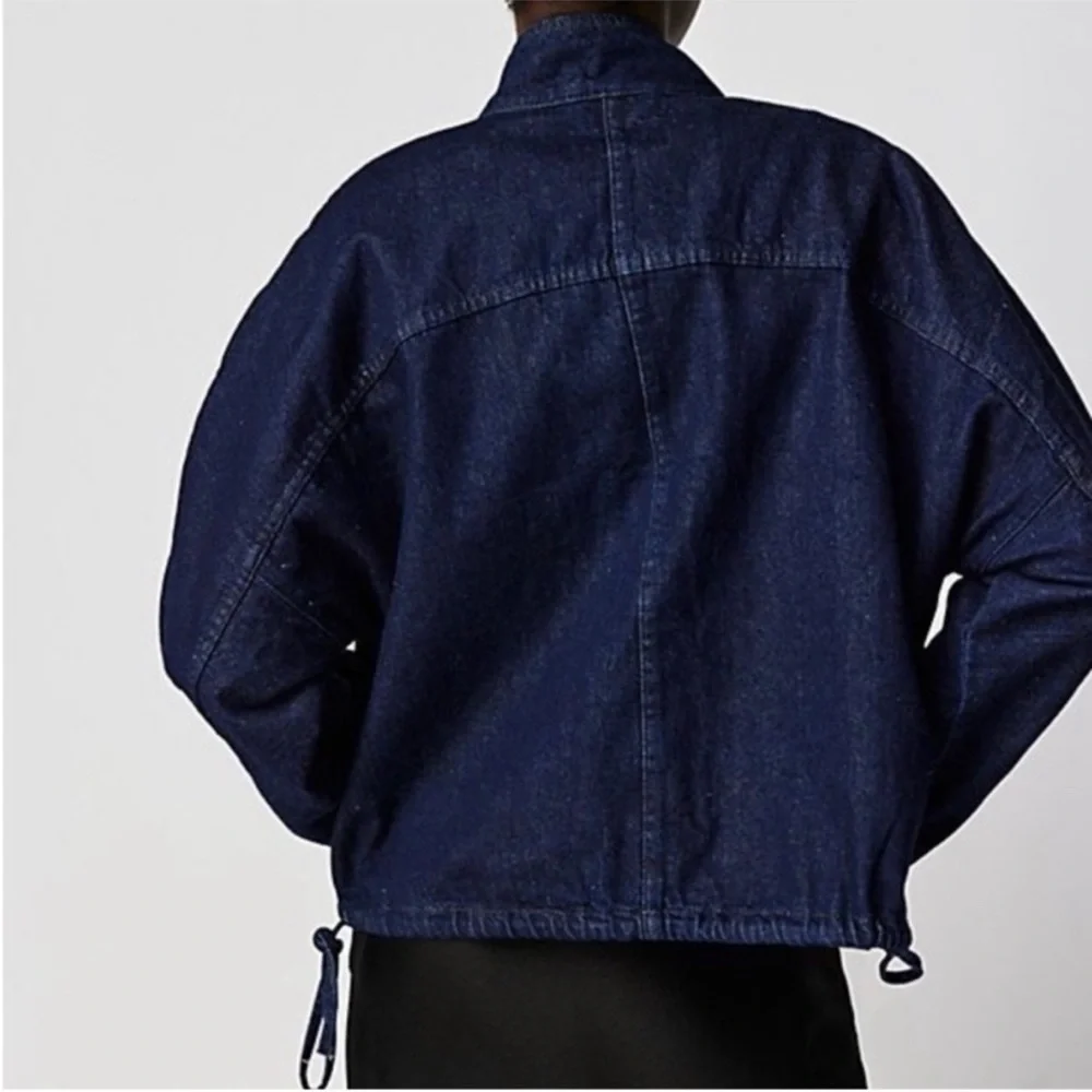 Free People We the Free Casey Denim Jacket Size Medium - Picture 2 of 4